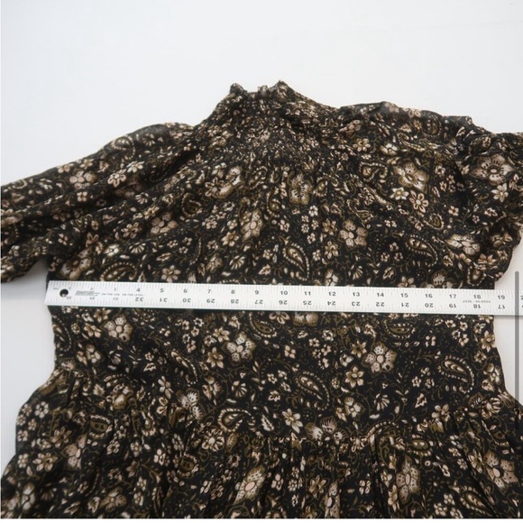 Ulla Johnson Josie Paisley Silk Dress in Forest Size 0 - Picture 6 of 8